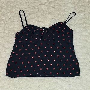 John Galt embroidered flowers top